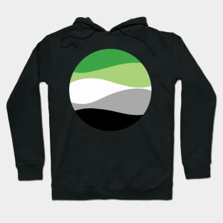 Aromantic Waves Circle Hoodie